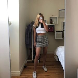 topshop plaid skirt